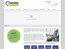 Tablet Screenshot of chamberelearning.com